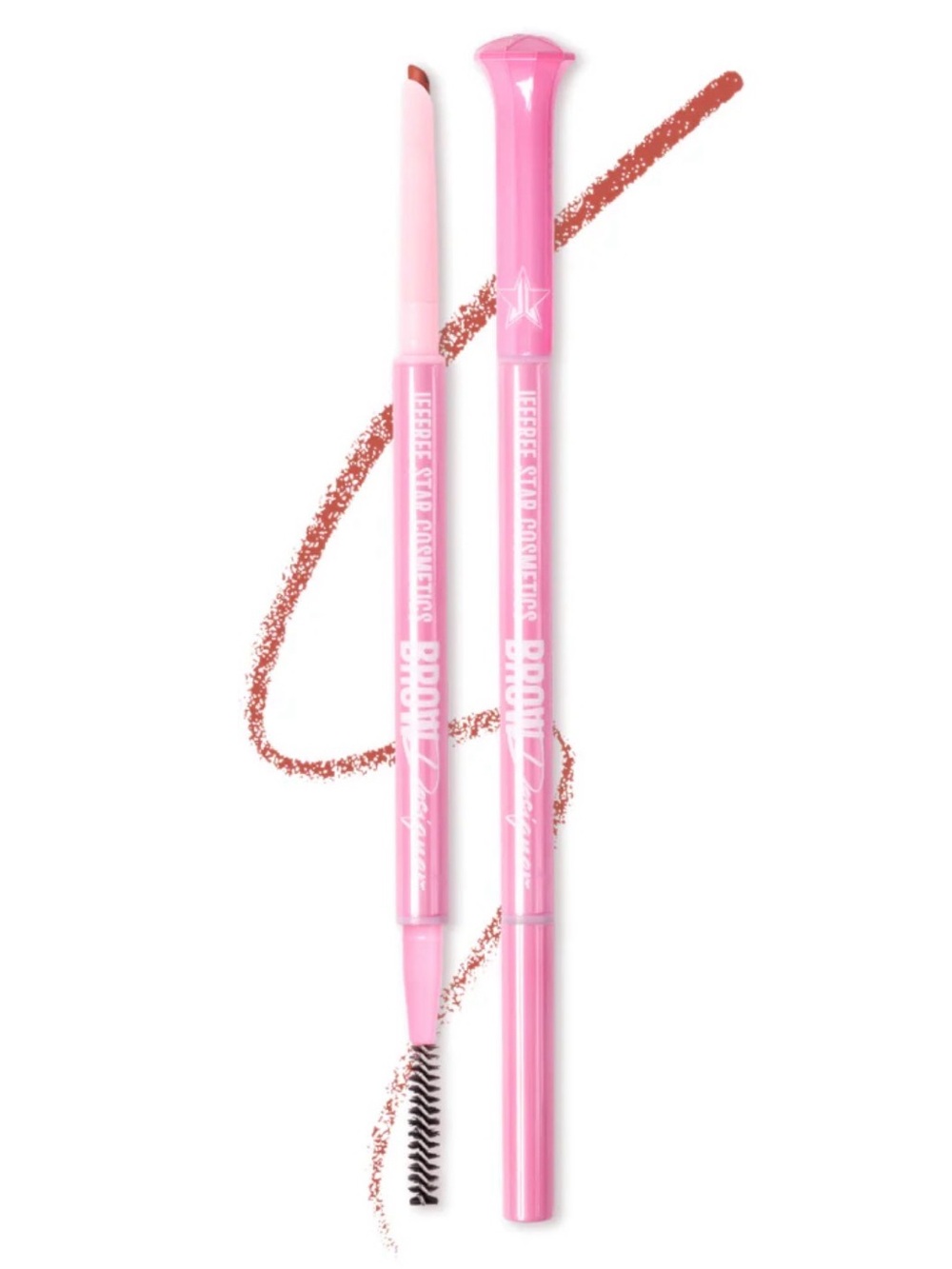 Jeffree Star Star Red Brow Designer Eyebrow Pencil- bright orange red, precision